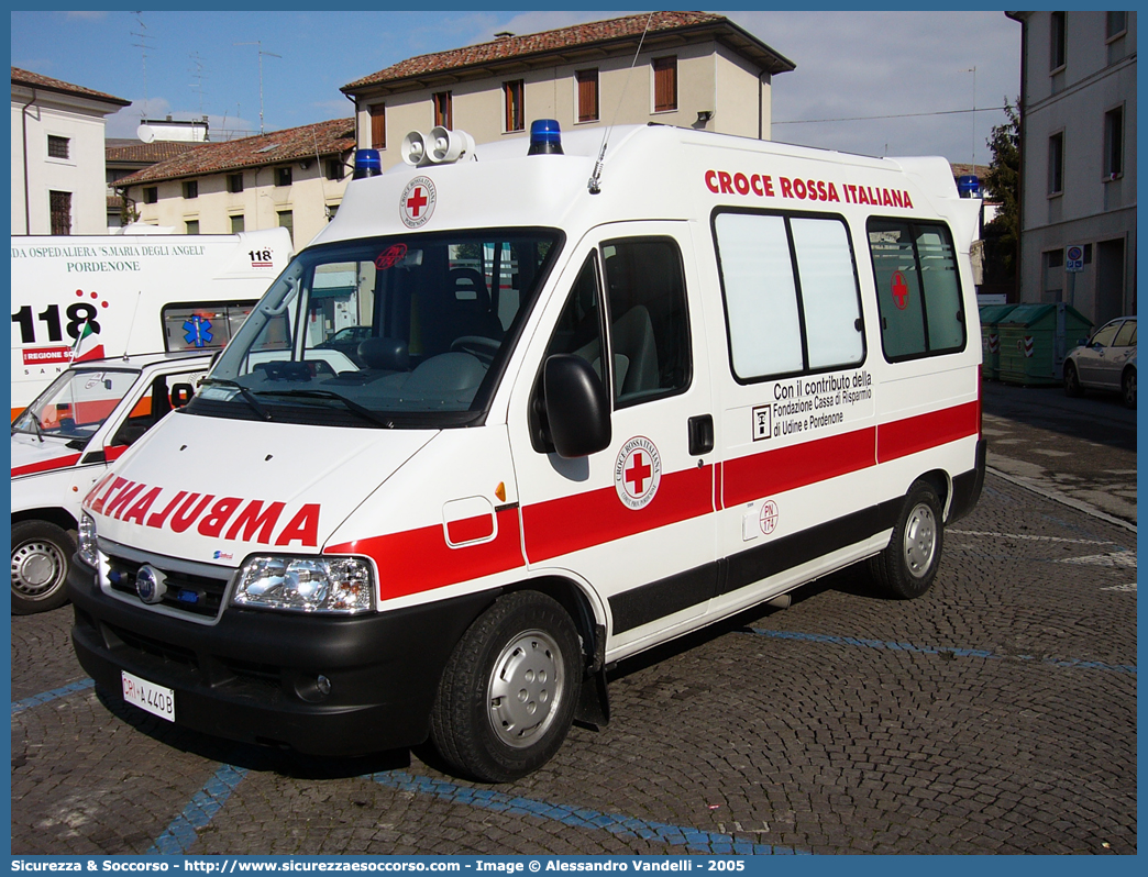 CRI A440B
Croce Rossa Italiana
Pordenone
Fiat Ducato II serie restyling
Parole chiave: CRI;C.R.I.;Croce;Rossa;Italiana;Fiat;Ducato;Pordenone