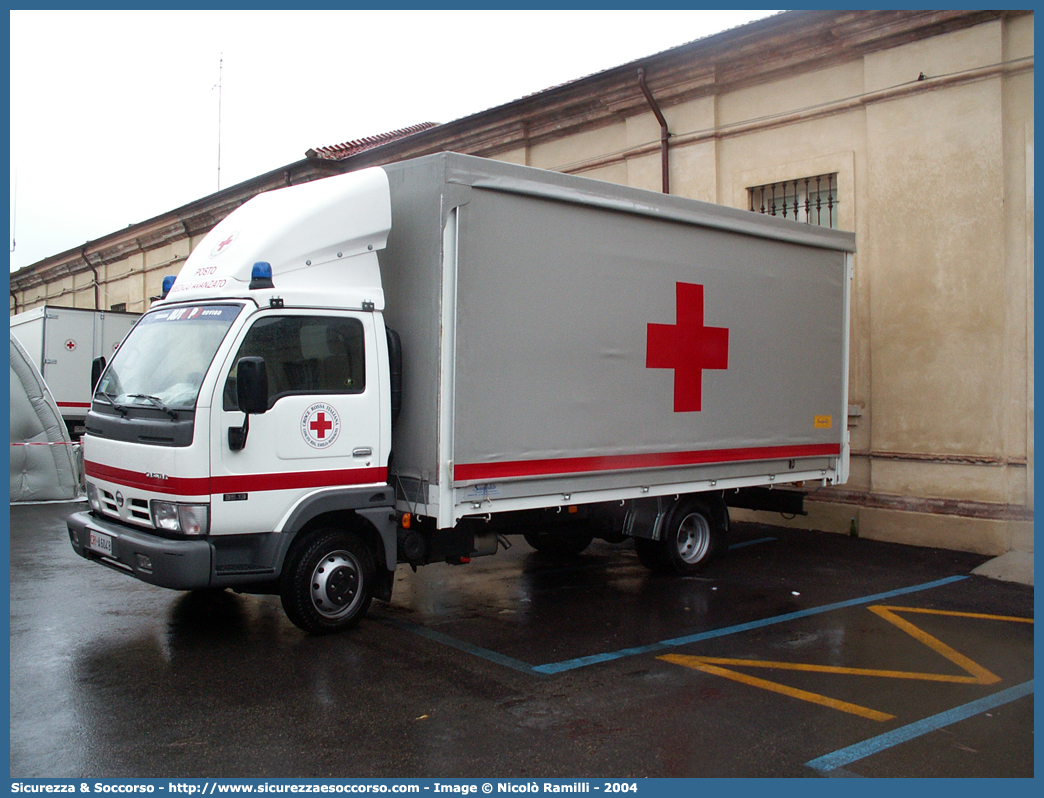 CRI A604B
Croce Rossa Italiana
Parma
Nissan Cabstar I serie
Posto Medico Avanzato
Parole chiave: CRI;C.R.I.;Croce;Rossa;Italiana;Parma;Nissan;Cabstar;Posto;Medico;Avanzato;PMA;P.M.A.