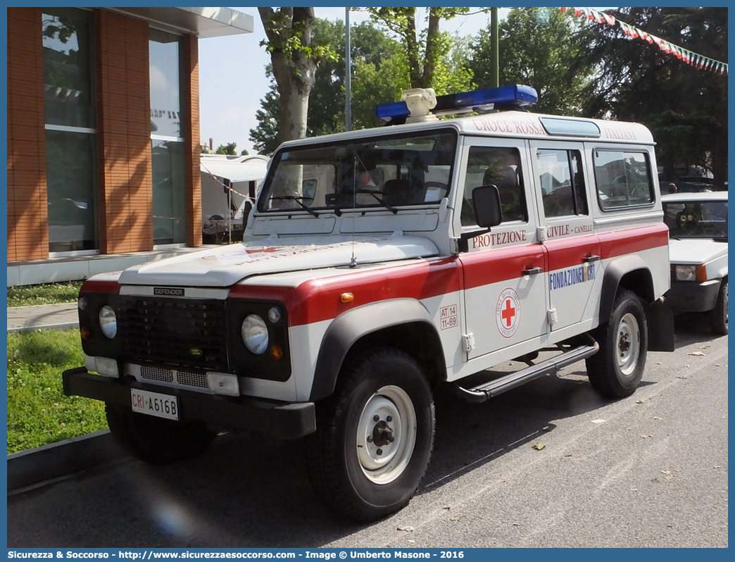 CRI A616B
Croce Rossa Italiana
Canelli (AT)
Land Rover Defender 110
Parole chiave: CRI;C.R.I.;Croce;Rossa;Italiana;Land;Rover;Defender;110;Canelli