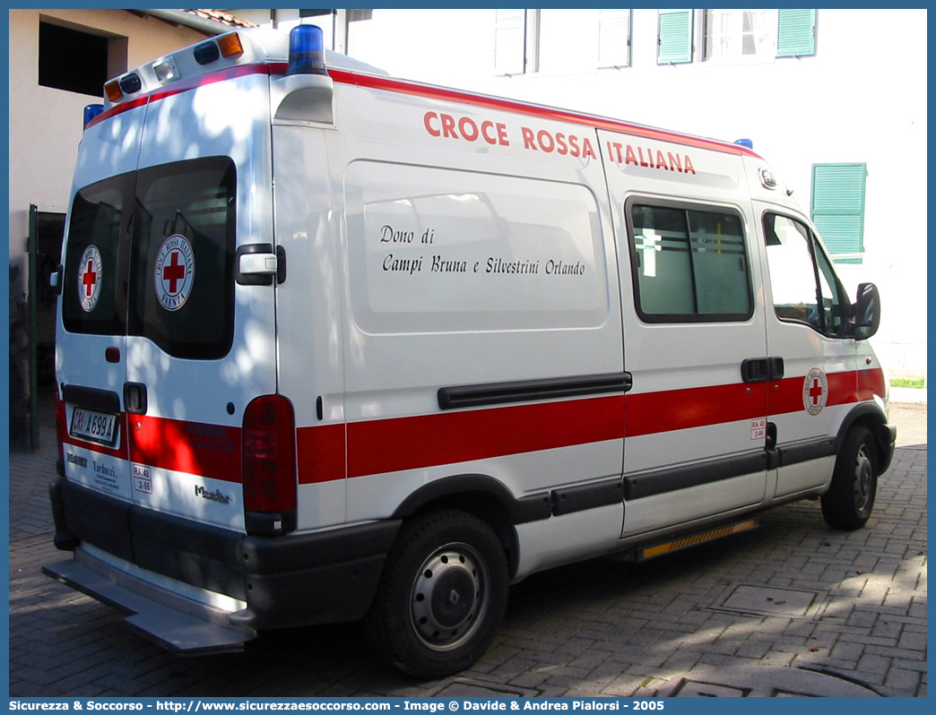 CRI A699A
Croce Rossa Italiana
Faenza (RA)
Renault Master II serie
Allestitore Vision S.r.l.
Parole chiave: CRI;C.R.I.;Croce;Rossa;Italiana;Renault;Master;Faenza;Vision