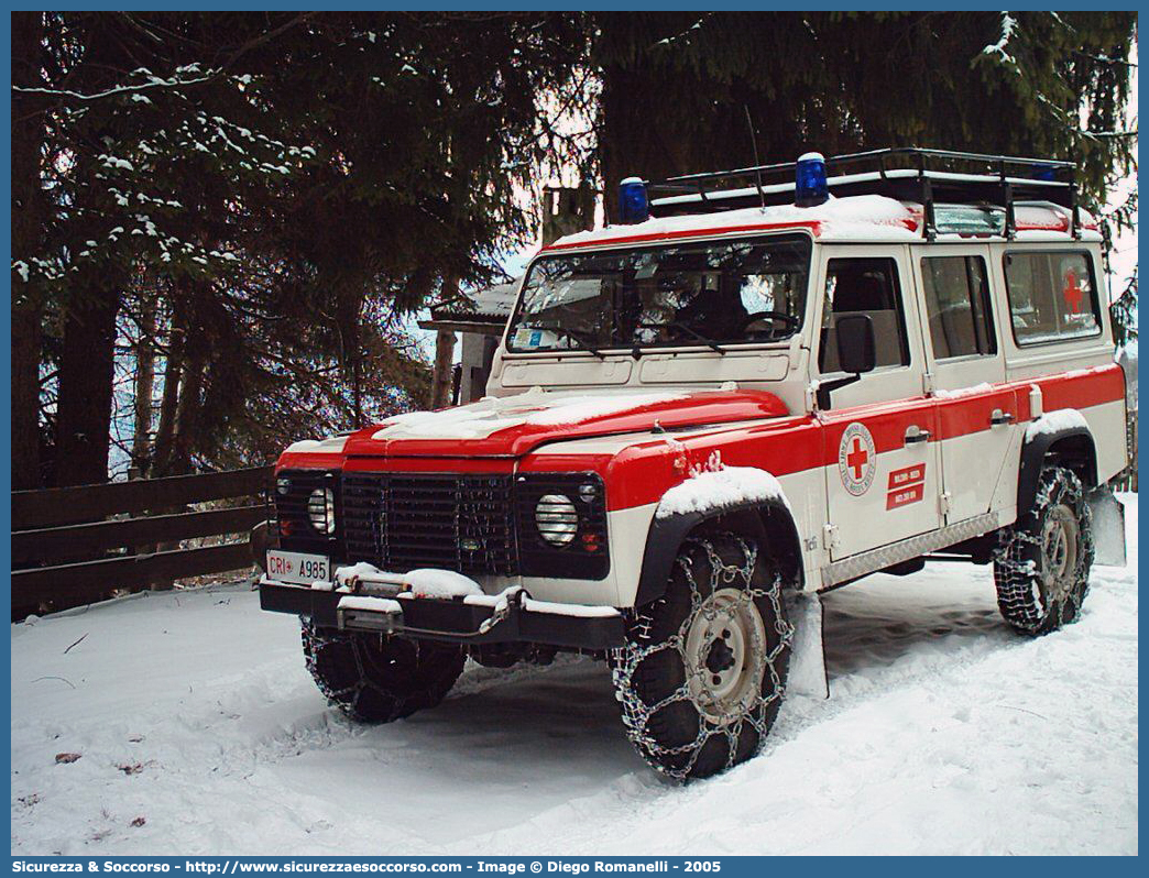 CRI A985
Croce Rossa Italiana
Bolzano
Land Rover Defender 110
Parole chiave: CRI;C.R.I.;Croce;Rossa;Italiana;Land;Rover;Defender;110;Bolzano