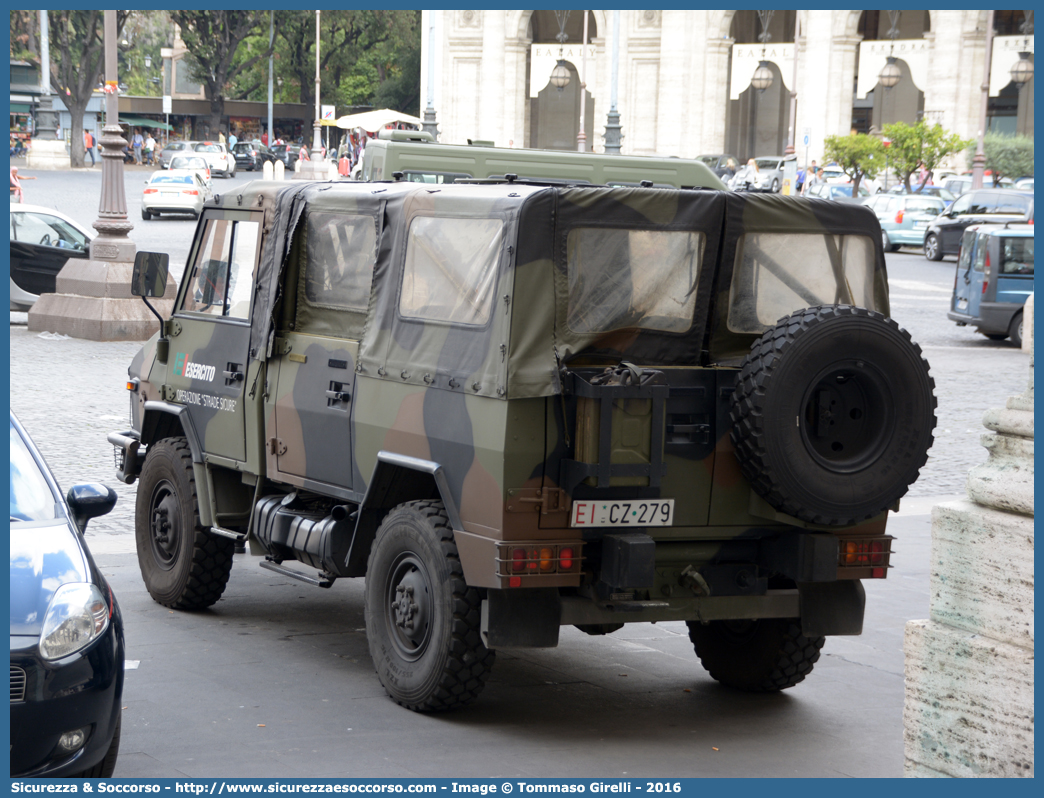 EI CZ279
Esercito Italiano
Iveco VM90T
Parole chiave: EI;E.I.;Esercito;Italiano;Fuoristrada;operazione;strade;sicure;Iveco;VM90T