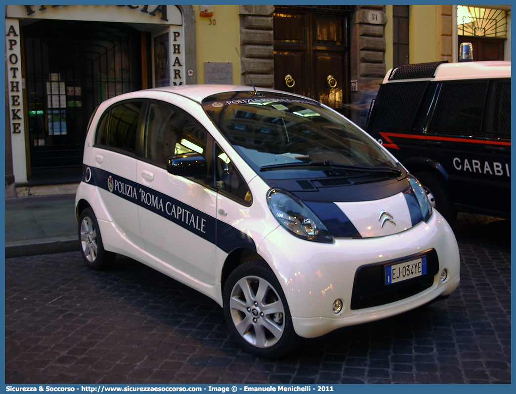 -
Polizia di Roma Capitale
Citroen C-Zero
Parole chiave: P.L.;P.M.;PL;PM;Polizia Municipale;Polizia Locale;Roma;Roma Capitale;Citroen;C-Zero;C Zero