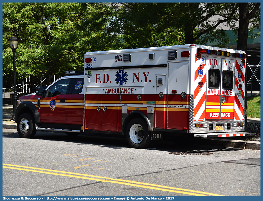 1253 - FA17055
United States of America
New York Fire Department
Ford F550
Conversion by Wheeled Coach
Parole chiave: United;States;of;America;USA;U.S.A.;NYFD;N.Y.F.D.;New;York;Fire;Department;EMS;E.M.S.;Emergency;Medical;Service;Ford;F550;Ambulance;Wheeled;Coach