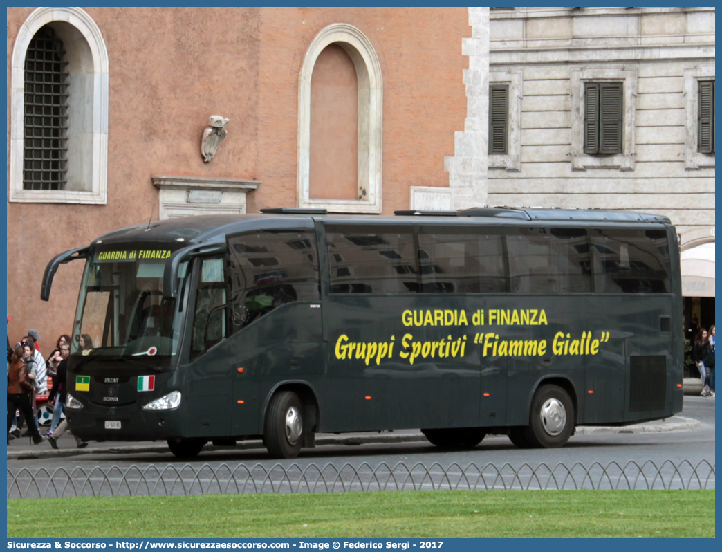 GdiF 946BE
Guardia di Finanza
Scania Irizar New Century 12.35
Gruppi Sportivi "Fiamme Gialle"
Parole chiave: GF;GdiF;G.D.F.;GDF;Guardia;di;Finanza;Gruppi;Gruppo;Sportivi;Sportivo;Fiamme;Gialle;Scania;Irizar;Century