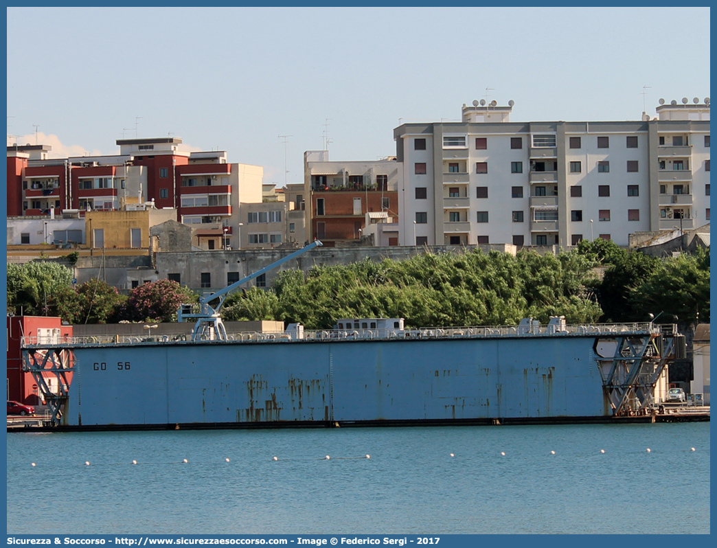 GO 56
Marina Militare Italiana
Flotta Navale
Naviglio Locale
Bacino di Carenaggio Galleggiante
Parole chiave: MMI;M.M.I.;Marina;Militare;Italiana;Naviglio;Locale;Bacino;di;Carenaggio;Galleggiante;GO56;GO;56