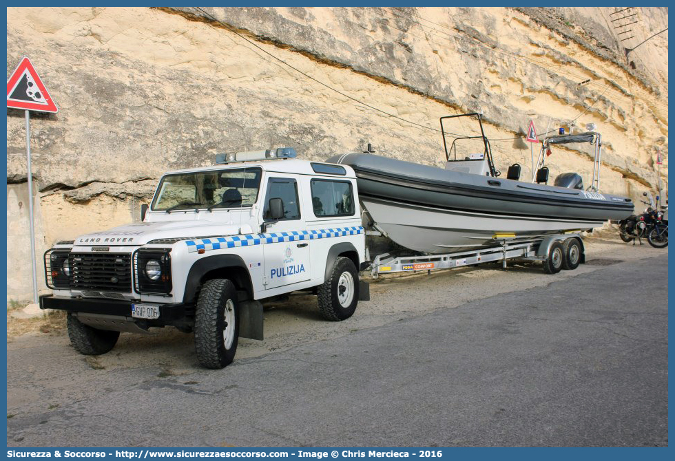 GVP 006
Repubblika ta' Malta
Pulizija
Land Rover Defender 90
Parole chiave: Repubblica;Maltese;Repubblika ta&#039;Malta;Pulizija;Land;Rover;Defender;90