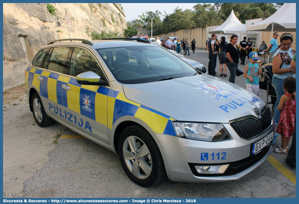 GVP 044
Repubblika ta' Malta
Pulizija
Škoda Octavia Wagon III generation facelift
Crime Scene Investigation
Parole chiave: Repubblica;Maltese;Repubblika ta&#039;Malta;Pulizija;Škoda;Skoda;Octavia;Wagon;Crime;Scene;Investigation