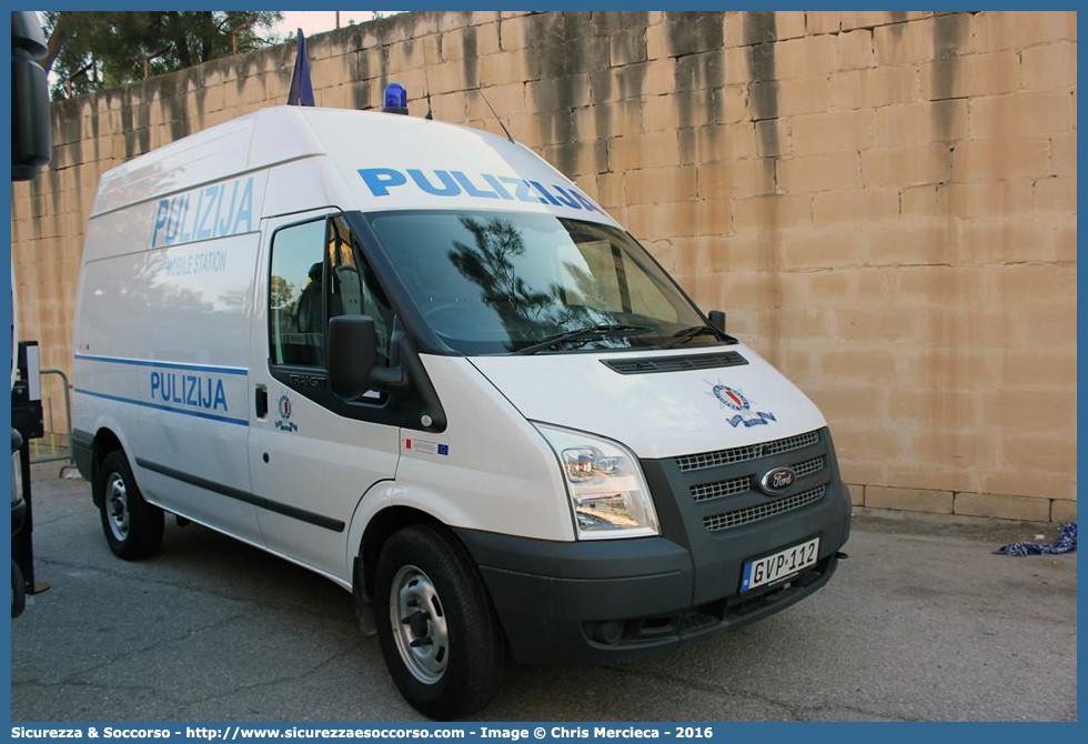 GVP 112
Repubblika ta' Malta
Pulizija
Ford Transit III generation facelift
Mobile Station
Parole chiave: Repubblica;Maltese;Repubblika ta&#039;Malta;Pulizija;Ford;Transit;Mobile;Station