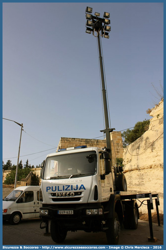 GVP 623
Repubblika ta' Malta
Pulizija
Iveco EuroCargo II generation
Parole chiave: Repubblica;Maltese;Repubblika ta&#039;Malta;Pulizija;Iveco;EuroCargo