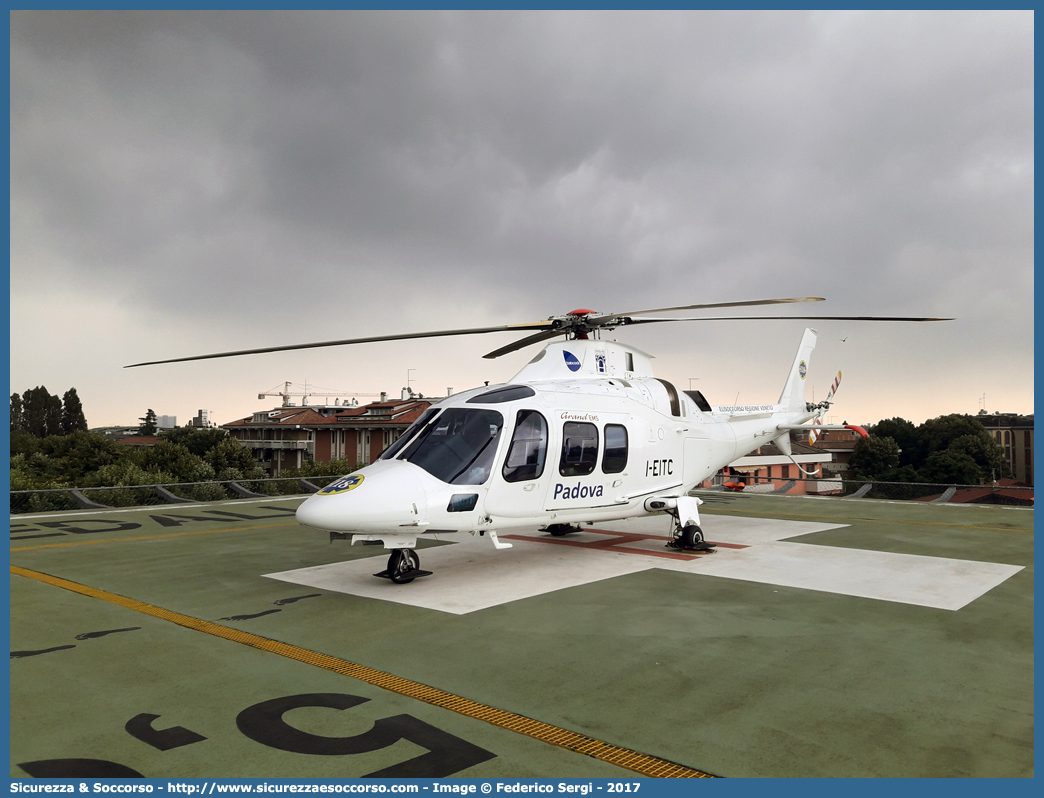 I-EITC
118 Regione Veneto
Agusta Westland A109S Grand
ELI 1
Base di Padova
Parole chiave: 118;Veneto;Padova;Agusta;A109;A;109;Grand;I-NAER;Eli1;Eli 1;Elicottero;Elisoccorso