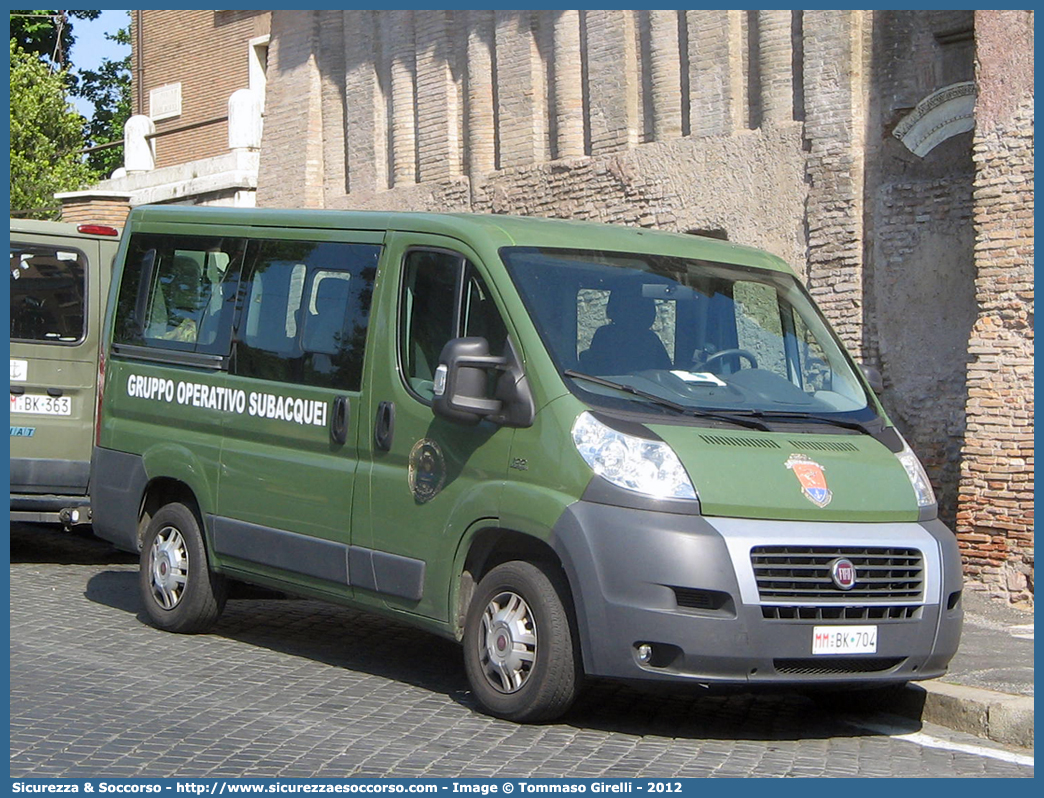 MM BK704
Marina Militare Italiana
Gruppo Operativo Subacquei
Fiat Ducato III serie
Parole chiave: MMI;M.M.I.;Marina;Militare;Italiana;Gruppo;Operativo;Subacquei;Fiat;Ducato;X250