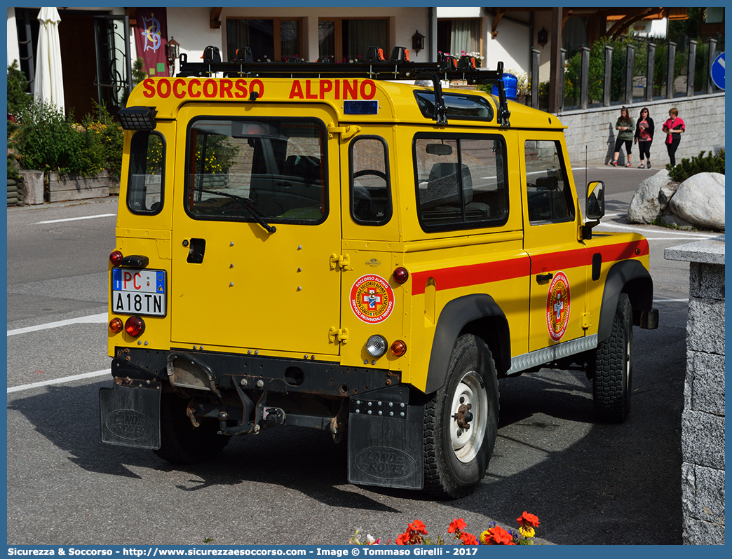 PC A18TN
Corpo Nazionale
Soccorso Alpino e Speleologico
Delegazione Alpina IV Trentino
Land Rover Defender 90
(variante)
Parole chiave: CNSAS;C.N.S.A.S.;Corpo;Nazionale;Soccorso;Alpino;Speleologico;Trentino;SAT;S.A.T.;Land Rover;Defender;90;PC A18TN;PCA18TN