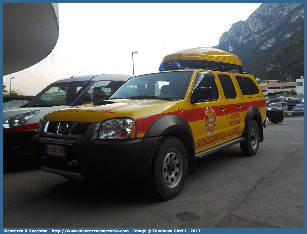 PC B11TN
Corpo Nazionale
Soccorso Alpino e Speleologico
Delegazione Alpina IV Trentino
Nissan Navara I serie restyling
Parole chiave: CNSAS;C.N.S.A.S.;Corpo;Nazionale;Soccorso;Alpino;Speleologico;Trentino;SAT;S.A.T.;Nissan;Navara