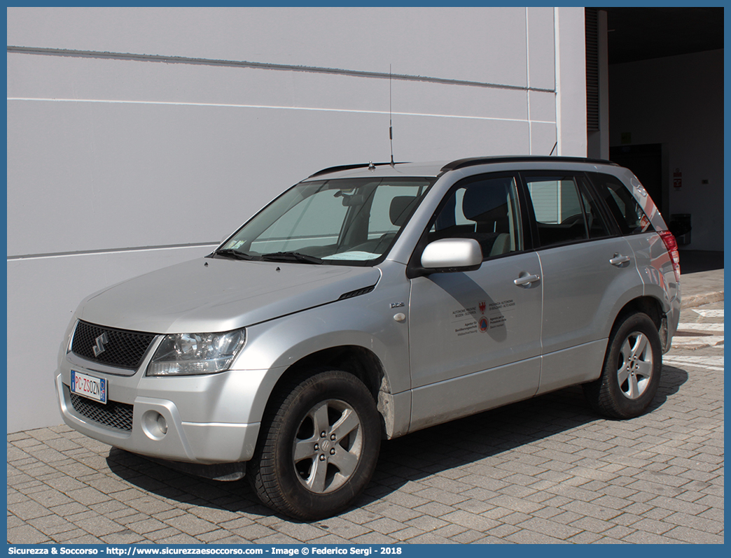 PC ZS0ZN
Protezione Civile - Zivilshütz
Suzuki Grand Vitara III serie
Parole chiave: PC;ZS;Protezione;Civile;Zivilshütz;Suzuki;Grand;Vitara