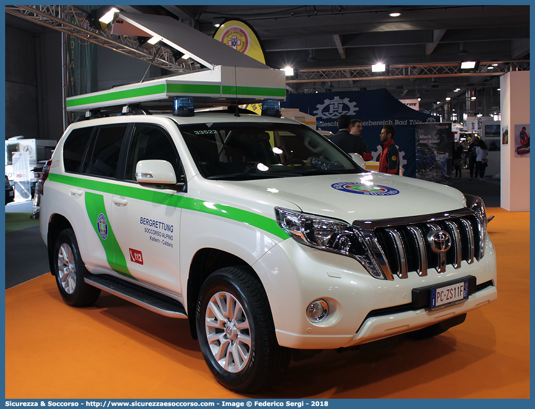 PC ZS11F
Bergrettungsdienst 
im Alpenverein Südtirol
Caldaro - Kaltern
Toyota Land Cruiser VIII serie restyling
Parole chiave: AVS;A.V.S.;CNSAS;C.N.S.A.S.;Soccorso;Alpino;Spelelogico;Bergrettungsdienst;Alpenverein;Südtirol;Caldaro;Kaltern;Toyota;Land Cruiser