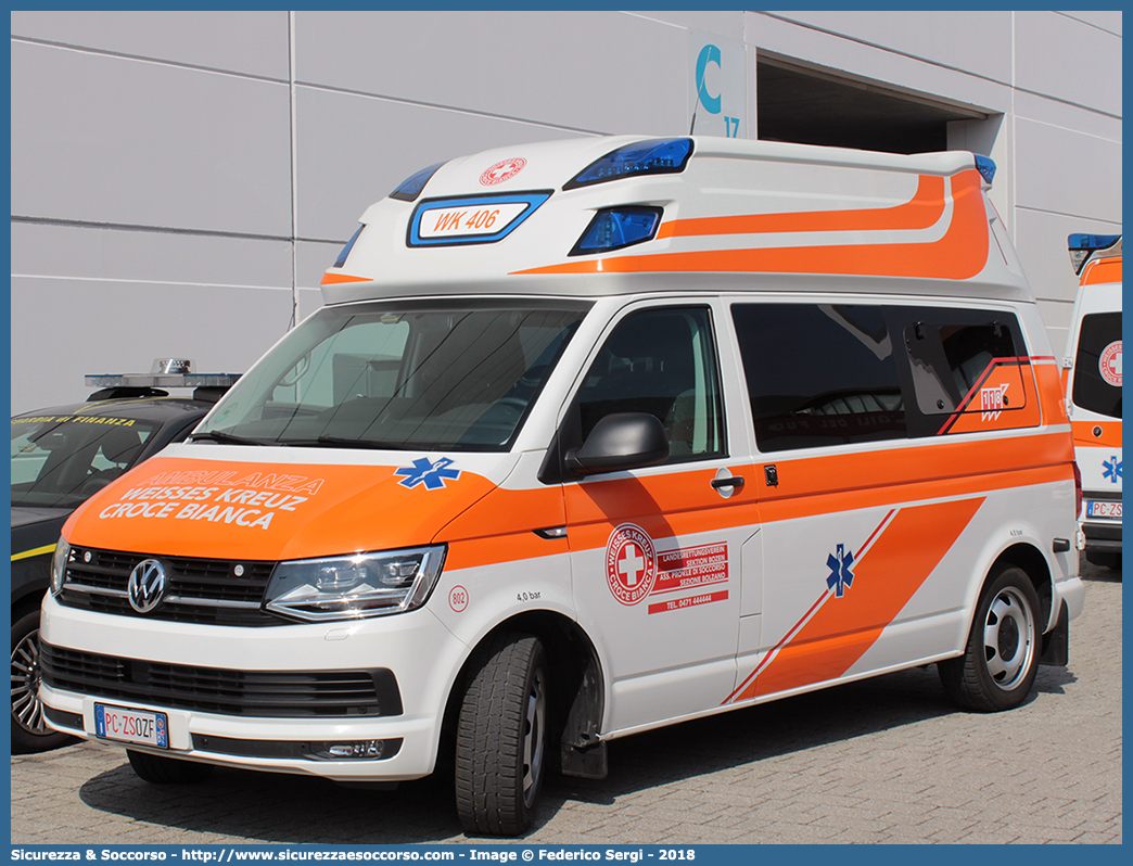 802 (WK 406)
Croce Bianca - Weisses Kreuz
Sezione Bolzano - Sektion Bozen
Volkswagen Transporter T6
Allestitore Ambulanz Mobile GmbH
Parole chiave: Croce;Bianca;Weisses;Kreuz;WK;Sezione;Bolzano;Sektion;Bozen;Volkswagen;Transporter;T6;Ambulanz;Mobile