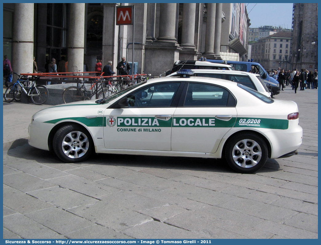 -
Polizia Locale
Comune di Milano
Alfa Romeo 159
Parole chiave: PL;P.L.;PM;P.M.;Polizia;Locale;Municipale;Milano;Alfa Romeo;159