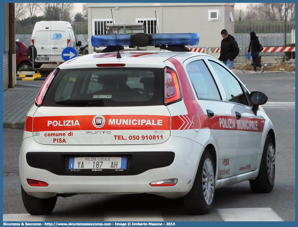 Polizia Locale YA187AH
Polizia Municipale
Comune di Pisa
Fiat Punto Evo
Parole chiave: PL;P.L.;PM;P.M.;Polizia;Locale;Municipale;Pisa;Fiat;Punto;Evo;YA187AH;YA 187 AH