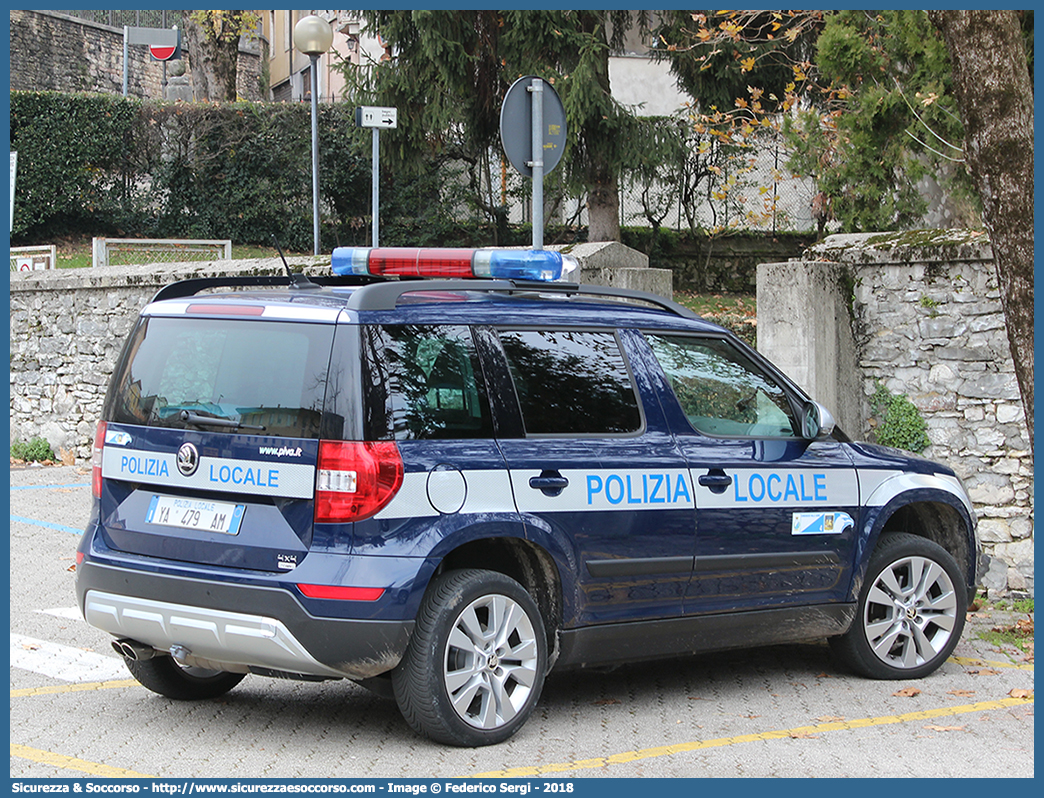 Polizia Locale YA479AM
Polizia Locale
Consorzio Valle Agno
Skoda Yeti II serie
Parole chiave: PL;P.L.;PM;P.M.;Polizia;Locale;Municipale;Valle Agno;Castelgomberto;Cornedo Vicentino;Recoaro Terme;Valdagno;Skoda;Yeti