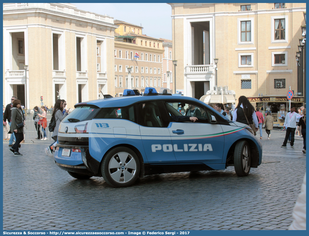 Polizia F3721
Polizia di Stato
BMW i3
Allestitore Focaccia Group S.r.l.
Parole chiave: PS;P.S.;Polizia;di;Stato;Bmw;i3;i;3;Focaccia