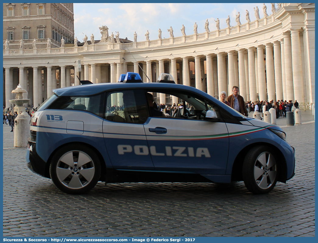 Polizia F3721
Polizia di Stato
BMW i3
Allestitore Focaccia Group S.r.l.
Parole chiave: PS;P.S.;Polizia;di;Stato;Bmw;i3;i;3;Focaccia