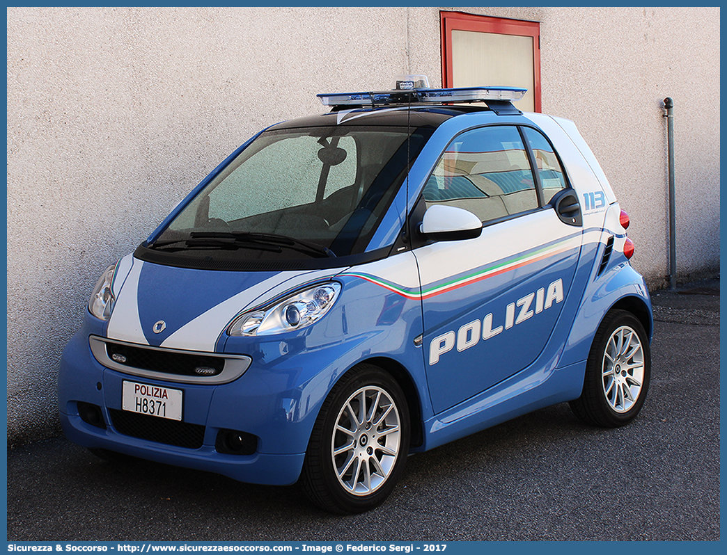 Polizia H8371
Polizia di Stato
Smart ForTwo II serie
Parole chiave: PS;P.S.;Polizia;Stato;Pubblica;Sicurezza;Smart;ForTwo;For Two