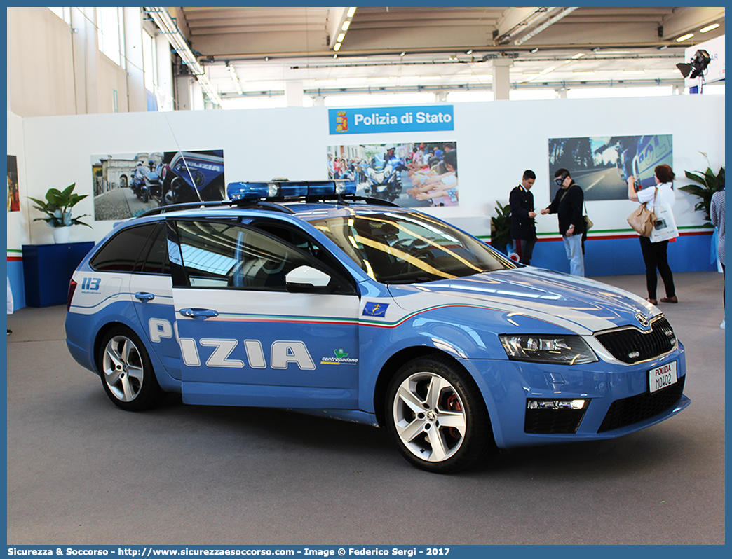 Polizia M0402
Polizia di Stato
Polizia Stradale
Autostrade Centropadane
Skoda Octavia Wagon RS IV serie
Allestitore Bertazzoni S.r.l.
Parole chiave: PS;P.S.;Polizia;di;Stato;Stradale;Autostradale;Autostrade;Centropadane;Centro;Padane;Skoda;Octavia;Wagon;RS;Bertazzoni