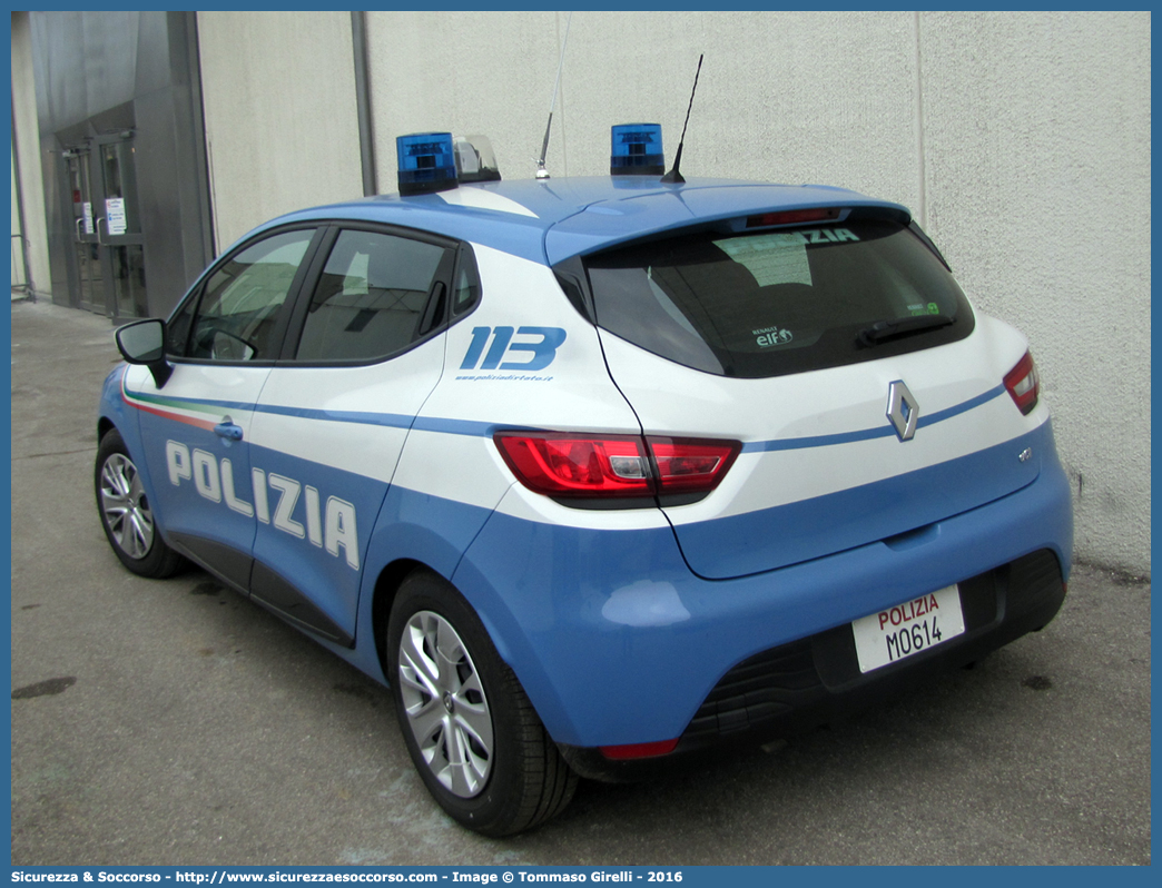 Polizia M0614
Polizia di Stato
Renault Clio VI serie
Allestitore Focaccia Group S.r.l.
Parole chiave: PS;P.S.;Polizia;di;Stato;Pubblica;Sicurezza;Renault;Clio;Focaccia