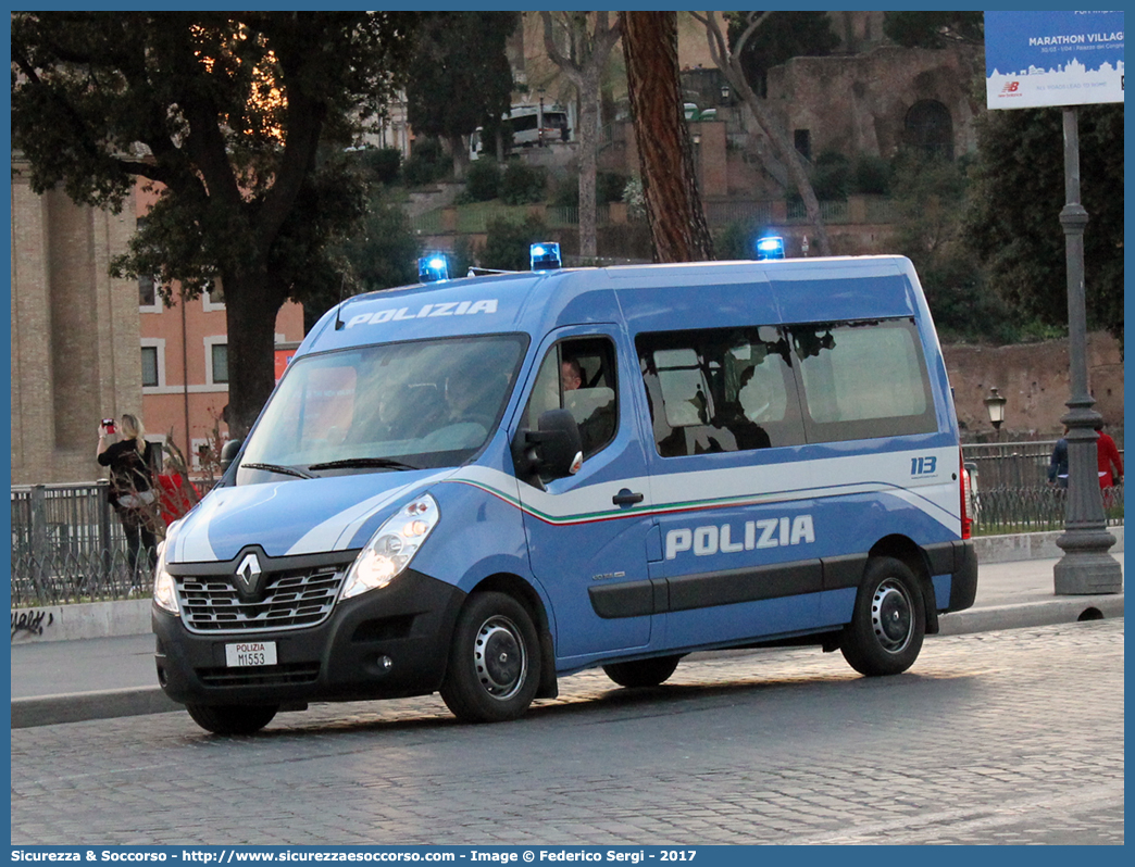 Polizia M1553
Polizia di Stato
Renault Master IV serie
Allestitore Focaccia Group S.r.l.
Parole chiave: PS;P.S.;Polizia;Stato;Pubblica;Sicurezza;Polizia di Stato;Renault;Master;Focaccia