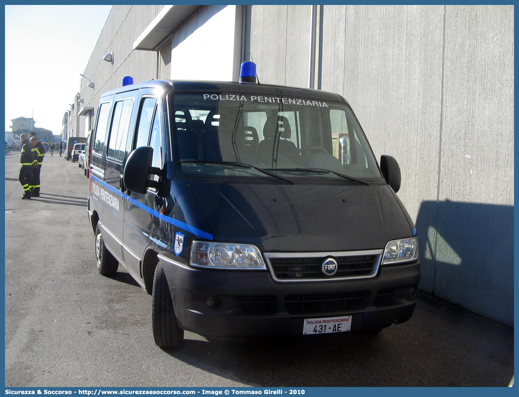 Polizia Penitenziaria 431AE
Polizia Penitenziaria
Fiat Ducato II serie restyling
Parole chiave: PP;P.P.;Pol.Pen.;PolPen;AdiC;A.diC.;Agenti;di;Custodia;Polizia;Penitenziaria;Nucleo;Traduzioni;Piantonamenti;Fiat;Ducato