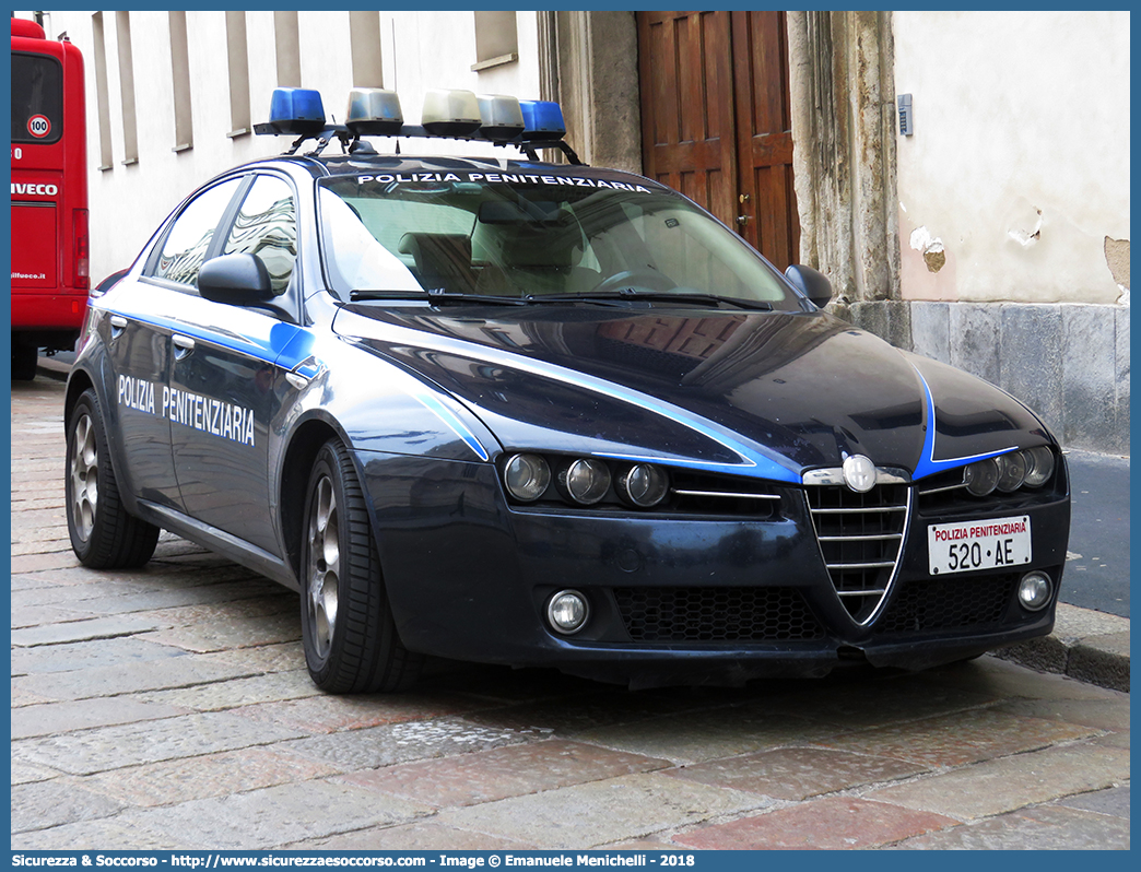 Polizia Penitenziaria 520AE
Polizia Penitenziaria
Nucleo Traduzioni e Piantonamenti
Alfa Romeo 159
Parole chiave: PolPen;P.P.;PP;Polizia;Penitenziaria;AdiC;A.diC;Agenti;di;Custodia;Nucleo;Traduzioni;Piantonamenti;Alfa;Romeo;159