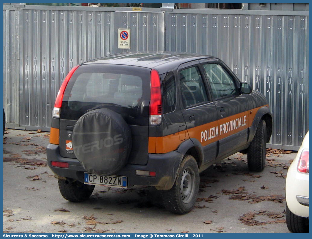 -
Polizia Provinciale
Provincia di Treviso
Daihatsu Terios II serie
Parole chiave: PL;P.L.;Polizia;Provinciale;Treviso;Daihatsu;Terios