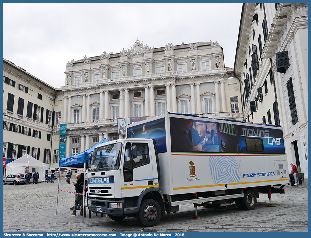 -
Polizia di Stato
Polizia Scientifica
Iveco EuroCargo 100E21 I serie
(variante)
Parole chiave: PS;P.S.;Polizia;di;Stato;Scientifica;Iveco;EuroCargo;100E21