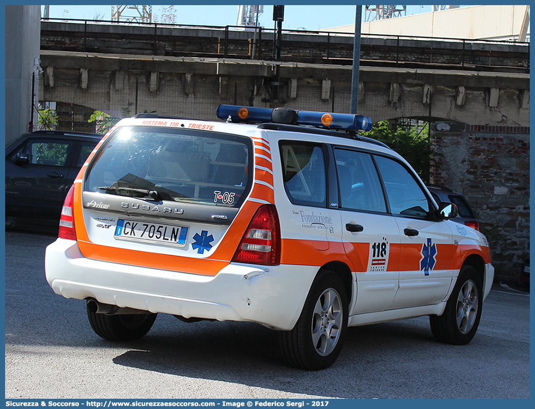 T05
118 Trieste
Subaru Forester III serie
Allestitore Aricar S.p.A.
Parole chiave: 118;Trieste;Automedica;Automedicalizzata;Auto Medica;Auto Medicalizzata;Subaru;Forester;Aricar