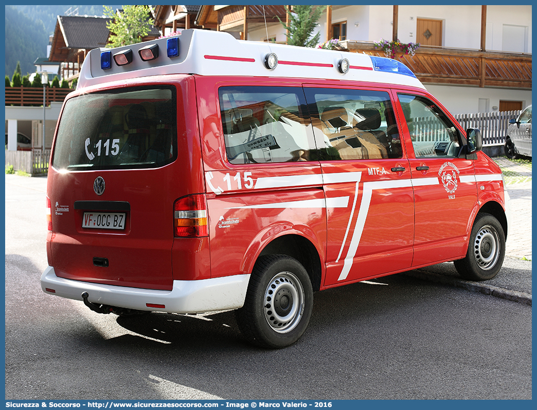 VF 0CG BZ
Vigili del Fuoco Volontari Valles
Freiwillige Feuerwehr Vals
Volkswagen Transporter T5
Allestitore Rosenbauer Brandschutz GmbH
Parole chiave: VFV;V.F.V.;Vigili;Fuoco;Volontari;Freiwillige;Feuerwehr;Valles;Vals;Volkswagen;Transporter;T5;Rosenbauer;Brandschutz