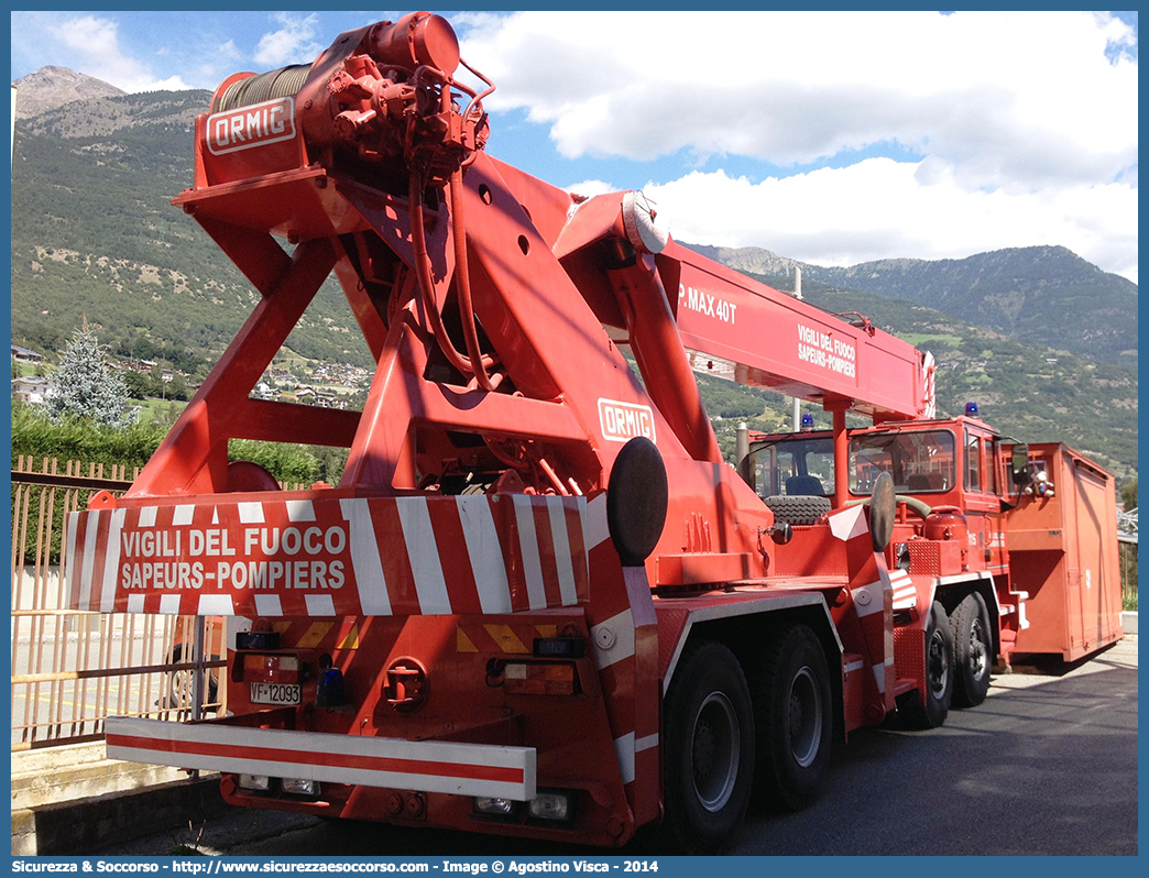 VF 12093
Vigili del Fuoco
Regione Autonoma Valle d'Aosta
Ormig 400TG Tuttoterreno
Parole chiave: VVF;V.V.F.;Vigili;del;Fuoco;Regione;Autonoma;Valle;Aosta;Ormig;400TG;Tuttoterreno