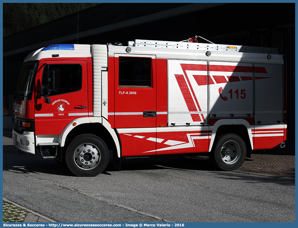 VF 22M BZ
Vigili del Fuoco Volontari Valles
Freiwillige Feuerwehr Vals
Mercedes Benz Atego I serie
Allestitore Rosenbauer International AG.
Parole chiave: VFV;V.F.V.;Vigili;Fuoco;Volontari;Freiwillige;Feuerwehr;Valles;Vals;Mercedes;Benz;Atego;Rosenbauer