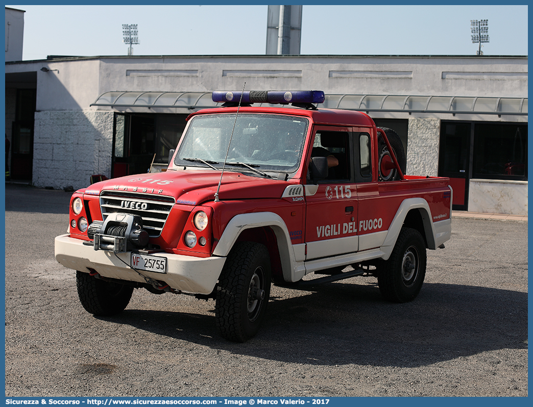 VF 25755
Corpo Nazionale Vigili del Fuoco
Iveco Massif
Parole chiave: VVF;V.V.F.;Corpo;Nazionale;Vigili;del;Fuoco;Iveco;Massif