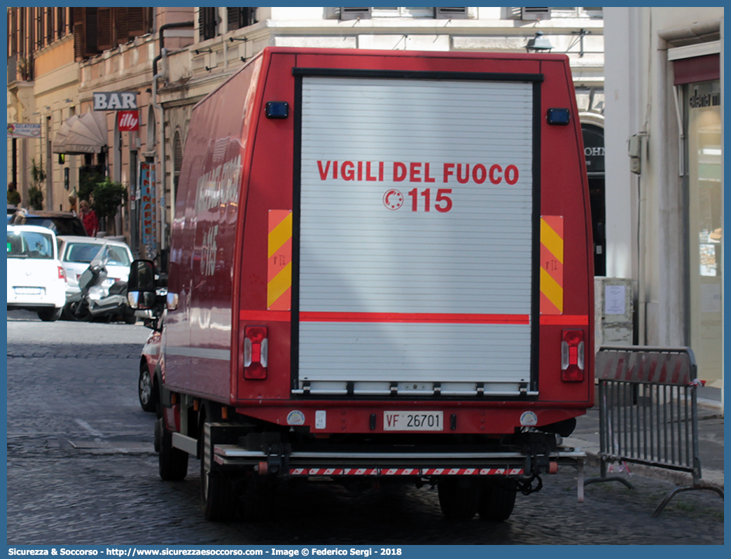 VF 26701
Corpo Nazionale Vigili del Fuoco
Iveco Daily 50C15 IV serie restyling
Allestitore Baggio e De Sordi S.r.l.
Parole chiave: VF;V.F.;Corpo;Nazionale;Vigili;del;Fuoco;Iveco;Daily;50C15;Baggio e De Sordi