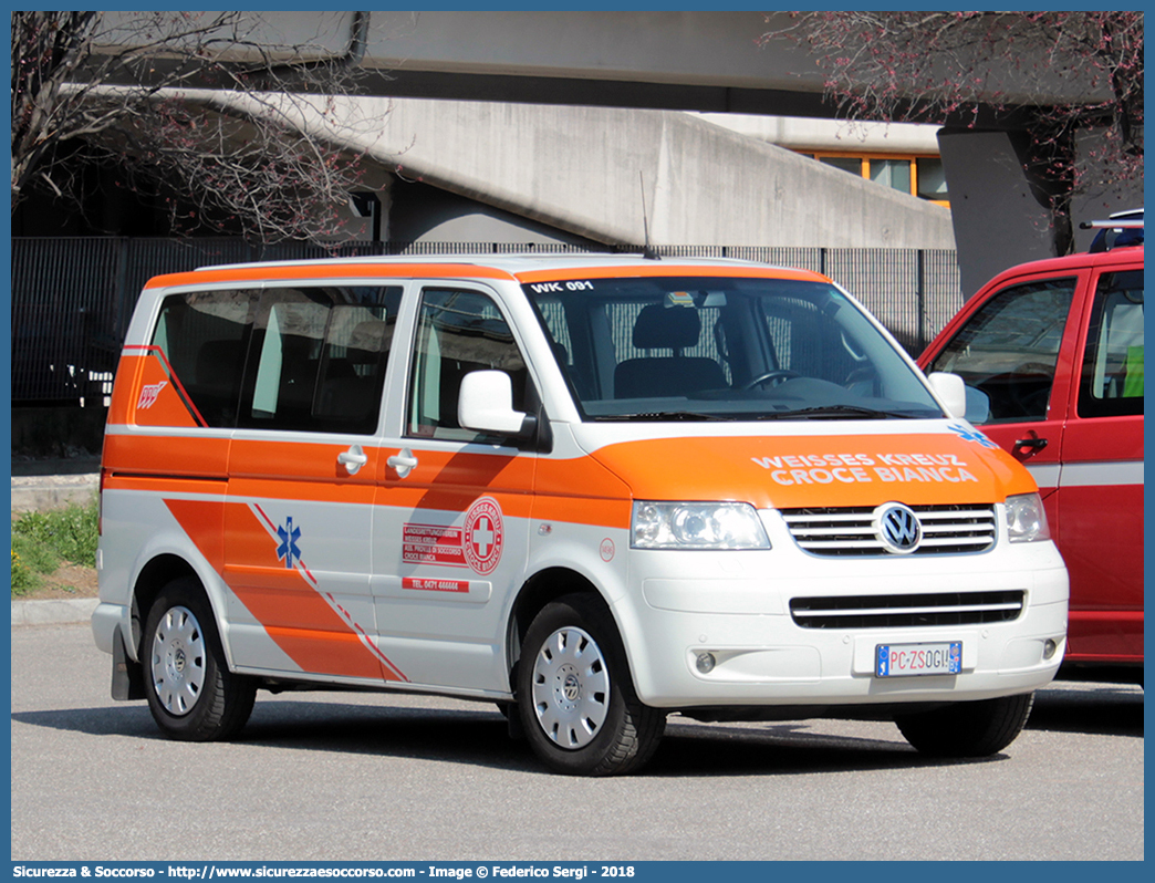 1496 (WK 091)
Croce Bianca - Weisses Kreuz
Associazione Provinciale di Soccorso
Landesrettungsverein
Volkswagen Transporter T5
Parole chiave: Croce Bianca;Weisses Kreuz;WK;Associazione;Provinciale;di;Soccorso;Landesrettungsverein;Volkswagen;Transporter;T5