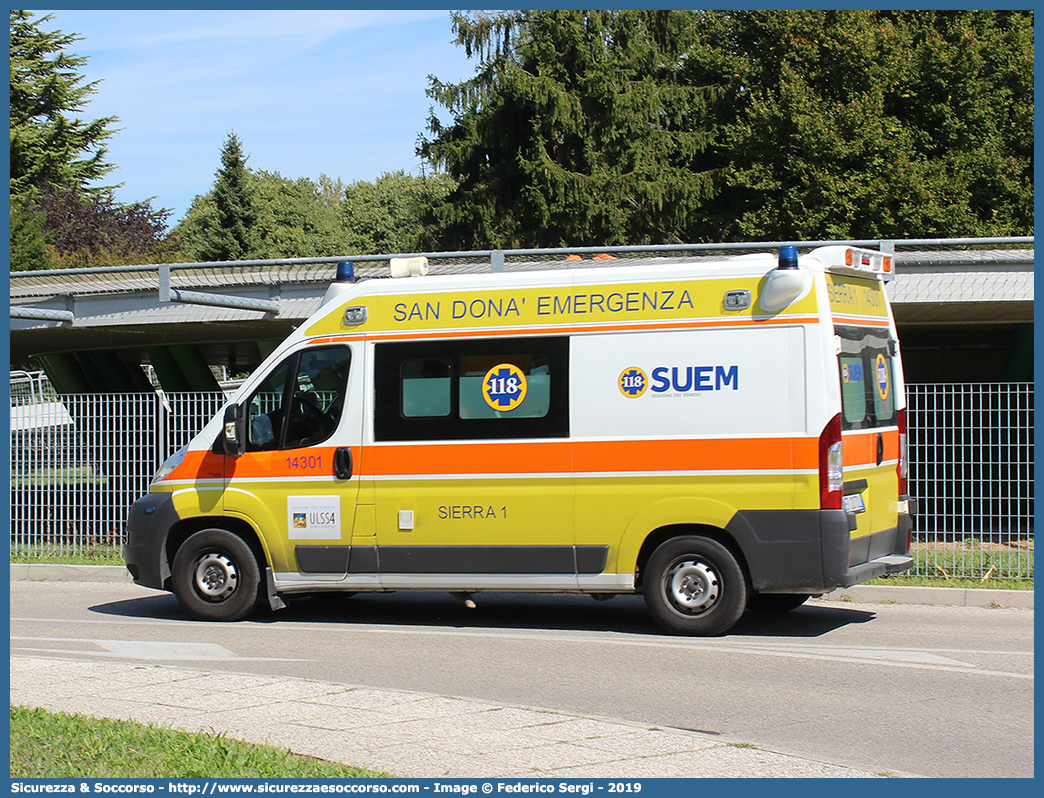 SIERRA 1
SUEM 118 San Donà Emergenza
Azienda ULSS 4 - Veneto Orientale
San Donà di Piave
Fiat Ducato III serie
Allestitore DAL BO Mobility S.r.l.
Parole chiave: 118;SUEM;San Donà di Piave;Emergenza;Ambulanza;Autoambulanza;Fiat;Ducato;X250;DAL;BO