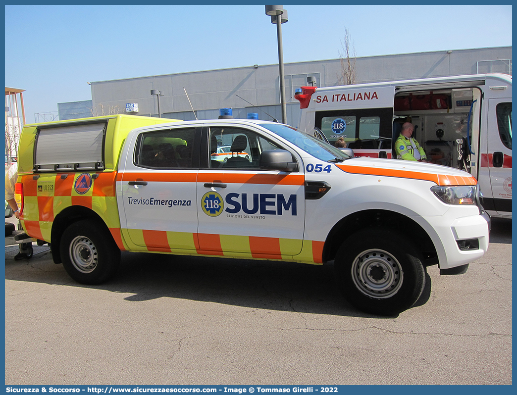 054
SUEM 118 Treviso Emergenza
Azienda ULSS 2 - Marca Trevigiana
Ford Ranger III serie restyling
Parole chiave: 118;SUEM;S.U.E.M.;Treviso;Emergenza;Azienda;ULSS;2;Marca;Trevigiana;Treviso;Ford;Ranger