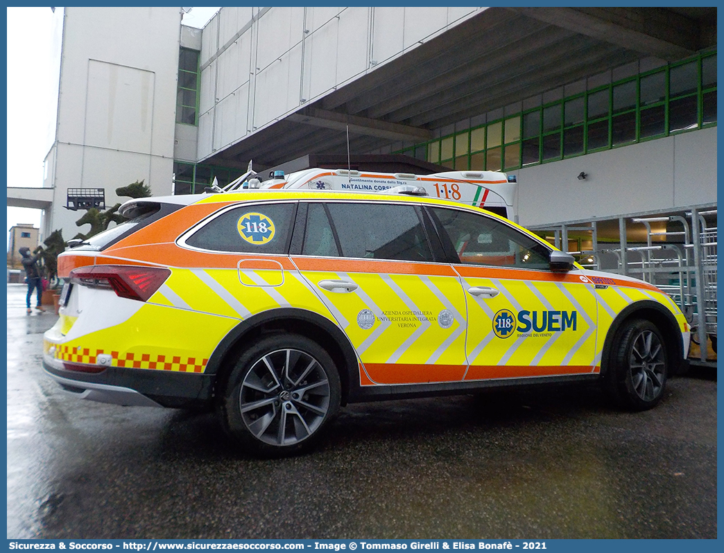 6991013
SUEM 118 Verona Emergenza
Azienda ULSS 9 - Scaligera
Skoda Octavia Scout IV serie
Allestitore Aricar S.p.A.
Parole chiave: 118;Verona;Emergenza;SUEM;S.U.E.M.;Automedica;Skoda;Scout;Aricar