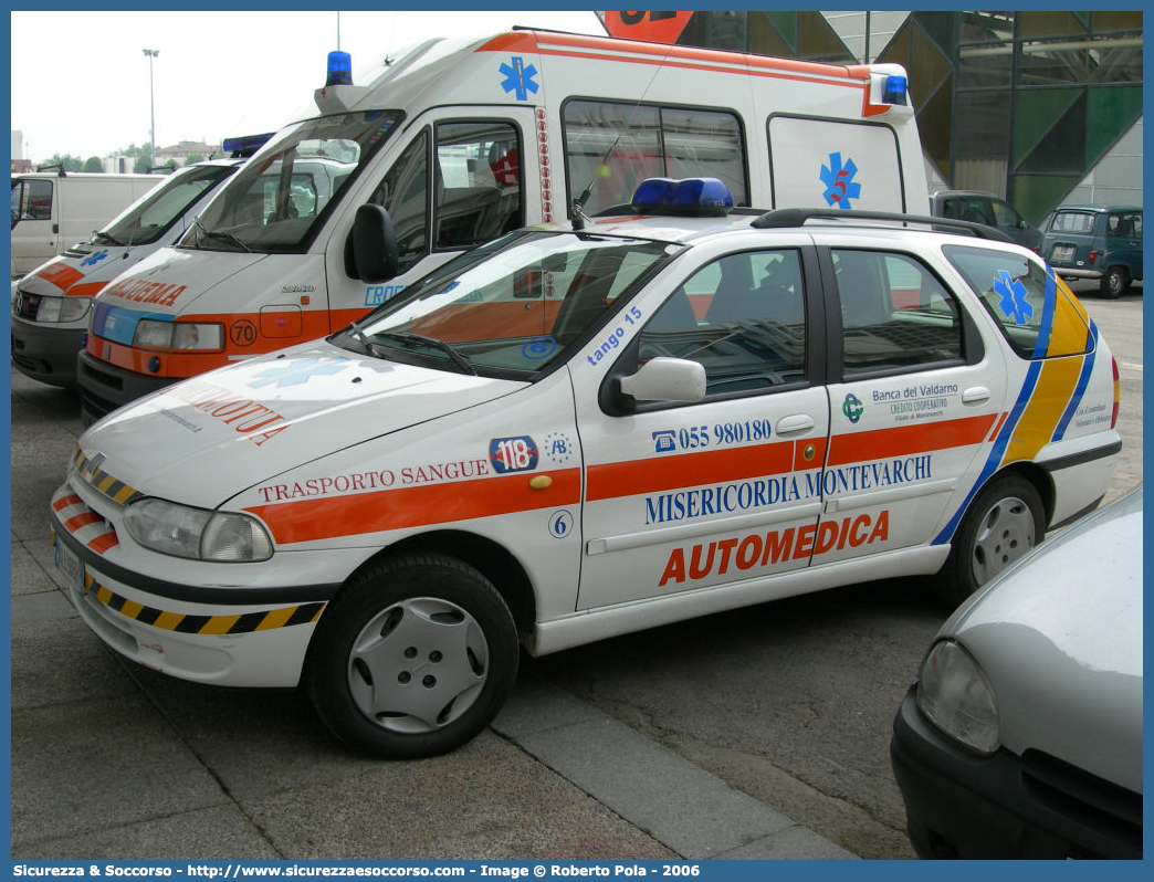 6
Misericordia Montevarchi
Fiat Palio Weekend I serie
Allestitore Alessi e Becagli S.n.c.
Parole chiave: Misericordie;Misericordia;Automedica;Auto Medica;Fiat;Palio;Alessi;e;Becagli