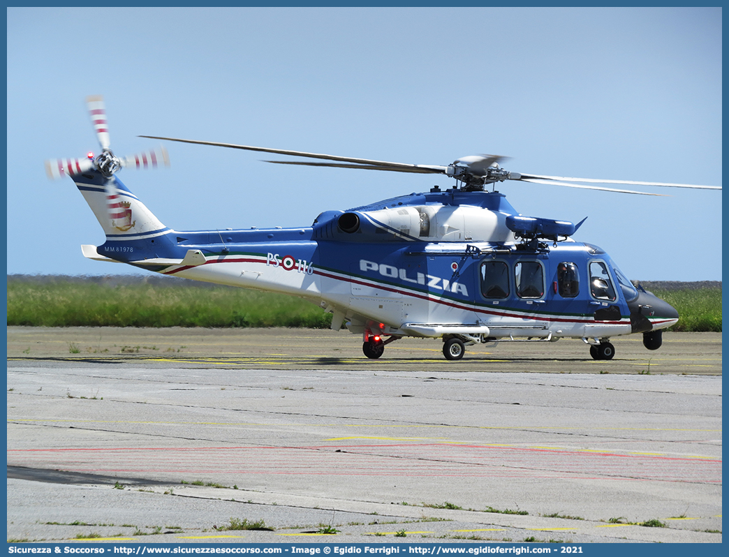 MM81978 / PS 116
Polizia di Stato
Reparto Volo
Leonardo Helicopters AW139
Parole chiave: PS;P.S.;Polizia;di;Stato;Pubblica;Sicurezza;Reparto;Volo;Agusta;Westland;Leonardo;Helicopters;139