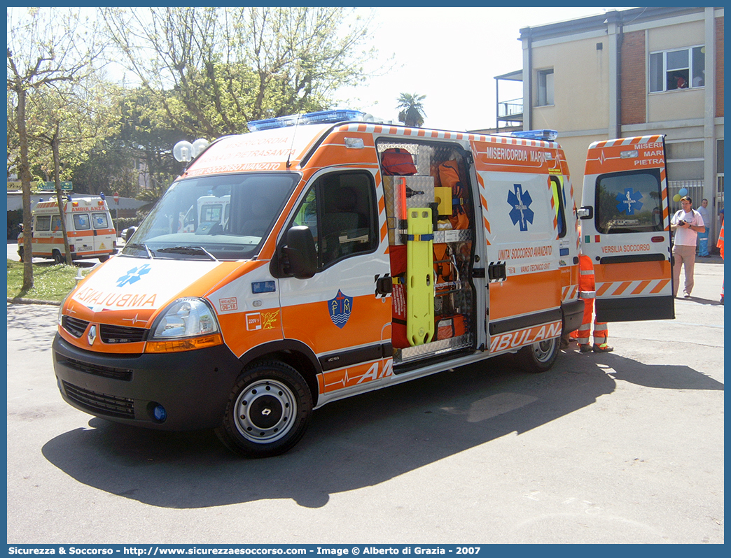 MA 06-18
Misericordia Marina di Pietrasanta
Renault Master III serie restyling
Allestitore Pegaso Design S.a.s.
Parole chiave: Misericordie;Misericordia;Ambulanza;Autoambulanza;Renault;Master;Marina;di;Pietrasanta;Pegaso