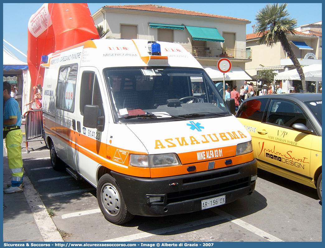 A71
Misericordia di Capezzano Pianore
Fiat Ducato II serie
Allestitore Grazia
Parole chiave: Misericordia;Misericordie;Capezzano Pianore;Fiat;Ducato;Ambulanza;Autoambulanza;Grazia