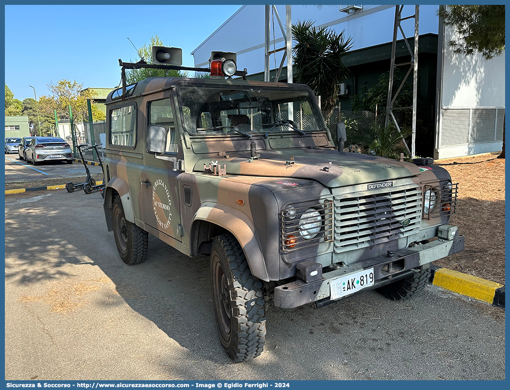 AM AK819
Aeronautica Militare Italiana
Sicurezza Volo
Land Rover Defender 90
Parole chiave: AMI;A.M.I.;Aeronautica;Militare;Italiana;Servizio;Antincendio;Sicurezza;Volo;Land Rover;Defender;90