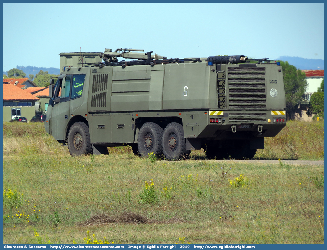 AM CC349
Aeronautica Militare Italiana
Servizio Antincendio
Iveco Magirus Dragon X6 TA
Parole chiave: AMI;A.M.I.;Aeronautica;Militare;Italiana;Servizio;Antincendio;Iveco;Magirus;Dragon;x6;TA